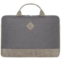 Solo New York - Urban PILOT SLIM BRIEF Laptop Case for 15.6" Laptop - Gray - Front_Zoom