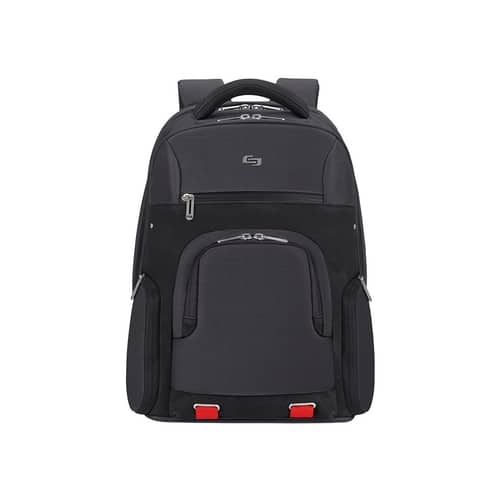 Solo - Pro Aegis Laptop Backpack - Black - Larger Front