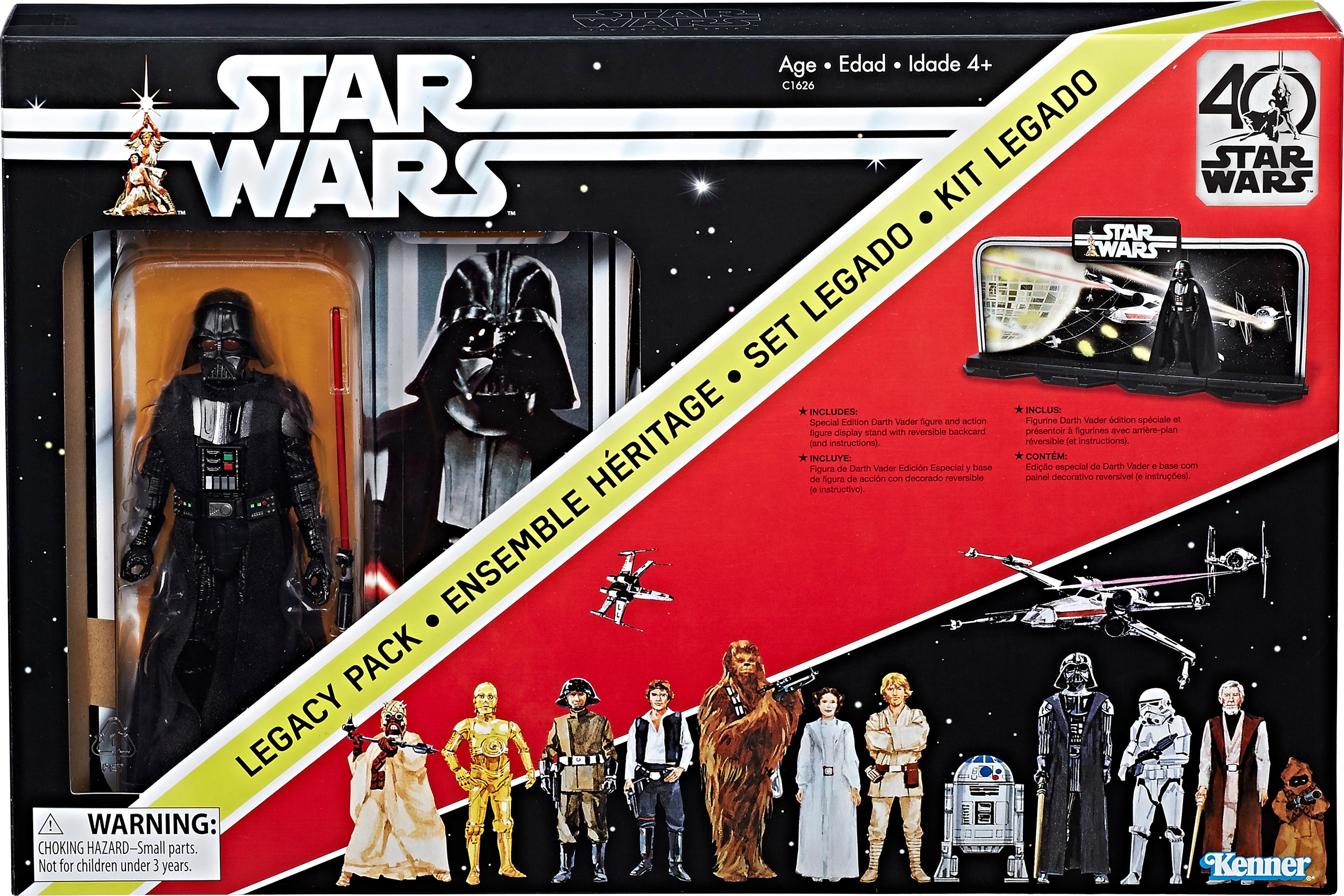Hasbro Star Wars Darth Vader Black Series 40th Anniversary Collection 6 inch Legacy Pack C1626 for sale online 
