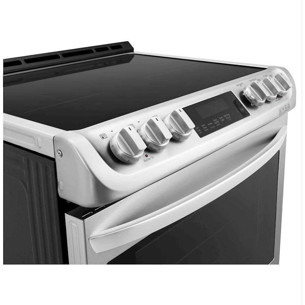 Alt View 14. LG - 6.3 Cu. Ft. Slide-In Electric Induction True Convection Range with EasyClean Range with ThinQ Technology - Stainless Steel.