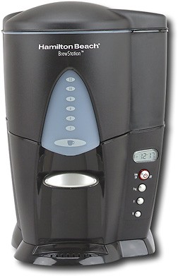 Hamilton Beach BrewStation® 2 Cup Programmable Coffee Maker Black &  Stainless - 48465
