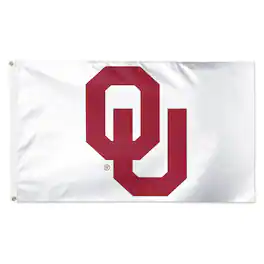 WinCraft - Oklahoma Sooners 3' x 5' Single-Sided Vibrant Logo Deluxe Flag - Multicolor