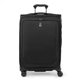 Travelpro - Crew Classic Lightweight Softside Expandable 25" Checked Spinner - Black