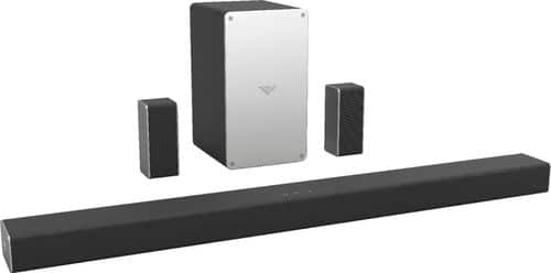 VIZIO - SmartCast 5.1 Channel Sound Bar System with 5-1/4" Wireless Subwoofer - Black-Angle_Standard