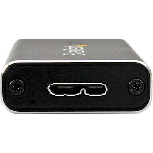 Alt View 11. StarTech.com - USB 3.1 Drive Enclosure for M.2 NGFF Solid State Drives - Black/Silver.