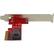 Front. StarTech.com - PCI Express x4 to SFF-8643 Adapter for PCIe NVMe U.2 SSD - Red.