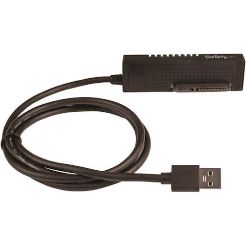 StarTech.com - 3.3' USB 3.1 Adapter Cable for 2.5" and 3.5" SATA Drives - Black