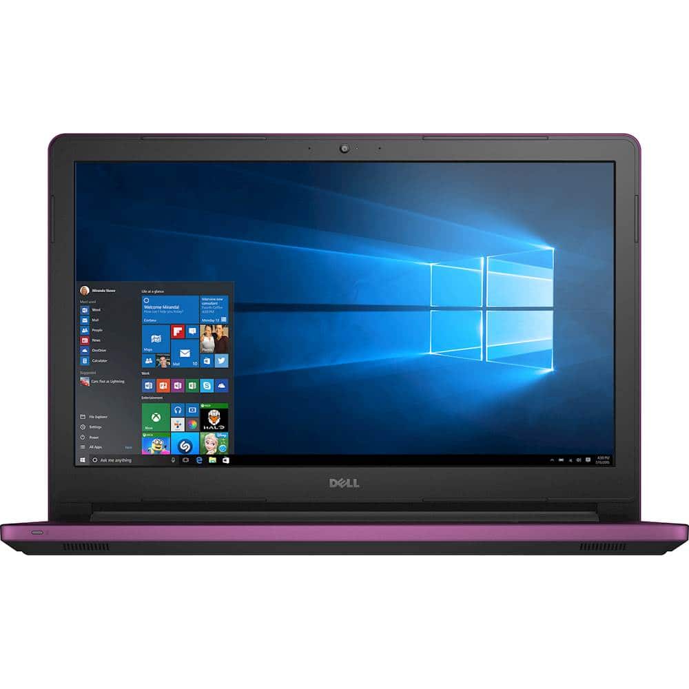 Front. Dell - Inspiron 15.6" Touch-Screen Laptop - AMD E2-Series - 4GB Memory - 1TB Hard Drive.