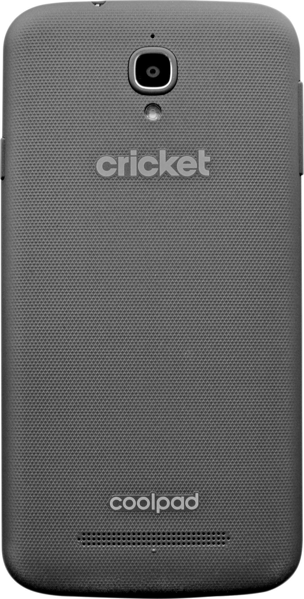 Back. Canvas with 16GB Memory Cell Phone - Black.