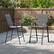 Alt View 8. Gymax - Gymax 4PCS Outdoor Bar Stools 29'' Fabric Bar Height Stools w/ Armrests & Footrest Gray - Gray.