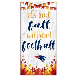 Fan Creations - 6'' x 12'' Not Fall Without Football Sign - White
