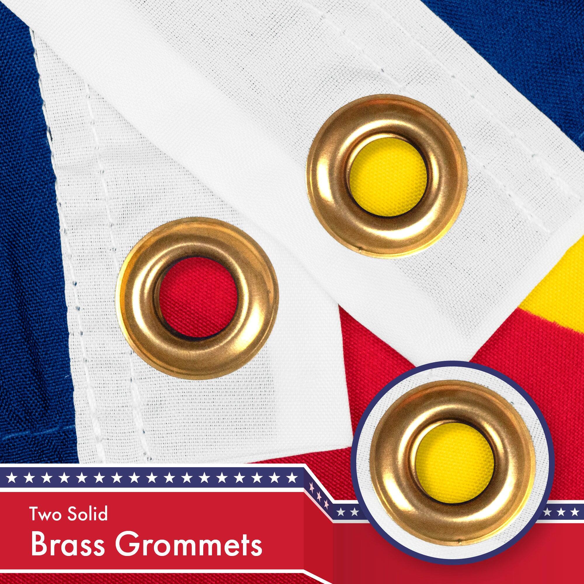 Two Solid Brass Grommets