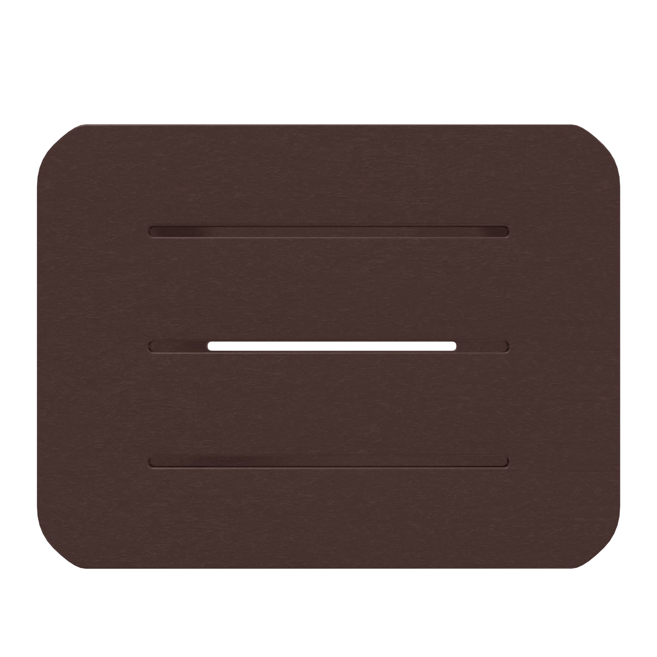 Alt View 2. WestinTrends - WestinTrends Aruba 2-Tier Outdoor HDPE Modern Adirondack Square Patio Side Table - Dark Brown.