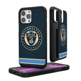 Keyscaper - MLS - Philadelphia Union iPhone Stripe Design Rugged Case - 15 - Multicolor