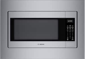 Bosch - 300 Series 2.1 Cu. Ft. Built-In Smart Microwave with Sensor Cooking - Stainless Steel