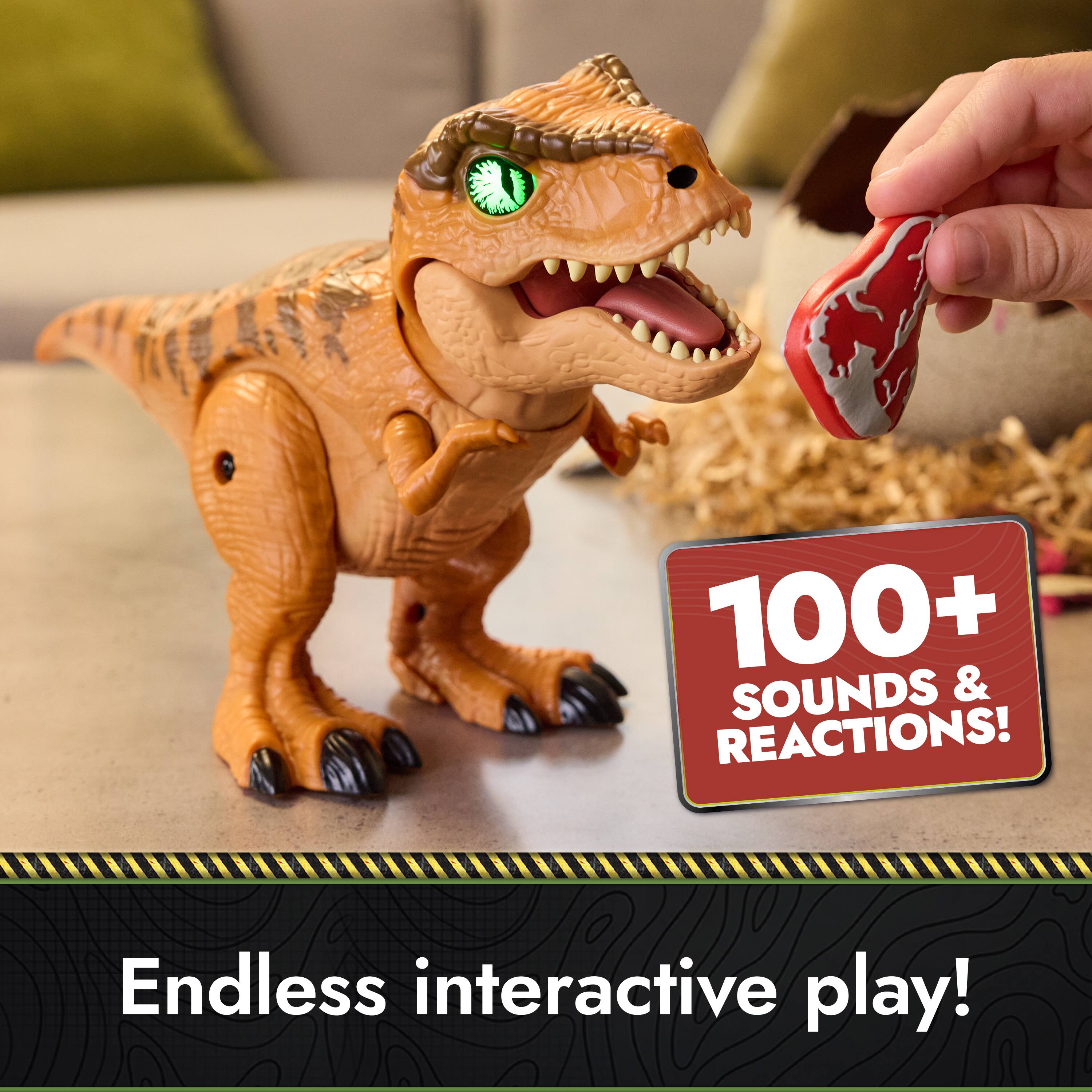 100+ Sounds & Reactions!  
Endless interactive play!