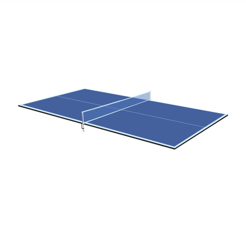 HTUTWOO - Ping Pong Conversion Top 6x3ft - Foldable & Portable Mid-Size Table Tennis Table Top, Indoor Games - Blue
