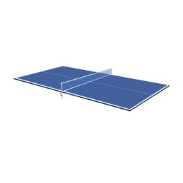 HTUTWOO - Ping Pong Conversion Top 6x3ft - Foldable & Portable Mid-Size Table Tennis Table Top, Indoor Games - Blue