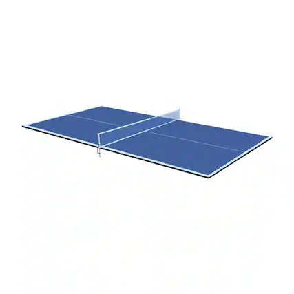 Front. HTUTWOO - Ping Pong Conversion Top 6x3ft - Foldable & Portable Mid-Size Table Tennis Table Top, Indoor Games - Blue.