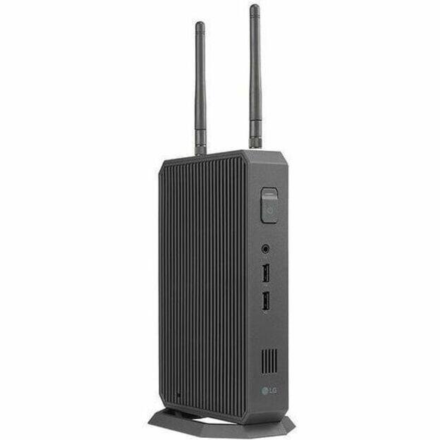 Alt View 2. LG - LG CQ601N-6P Thin Client - Intel Pentium N6005 Quad-core (4 Core) 2 GHz - 8 GB RAM - 16 GB Flash - Gigabit Ethernet - Black.