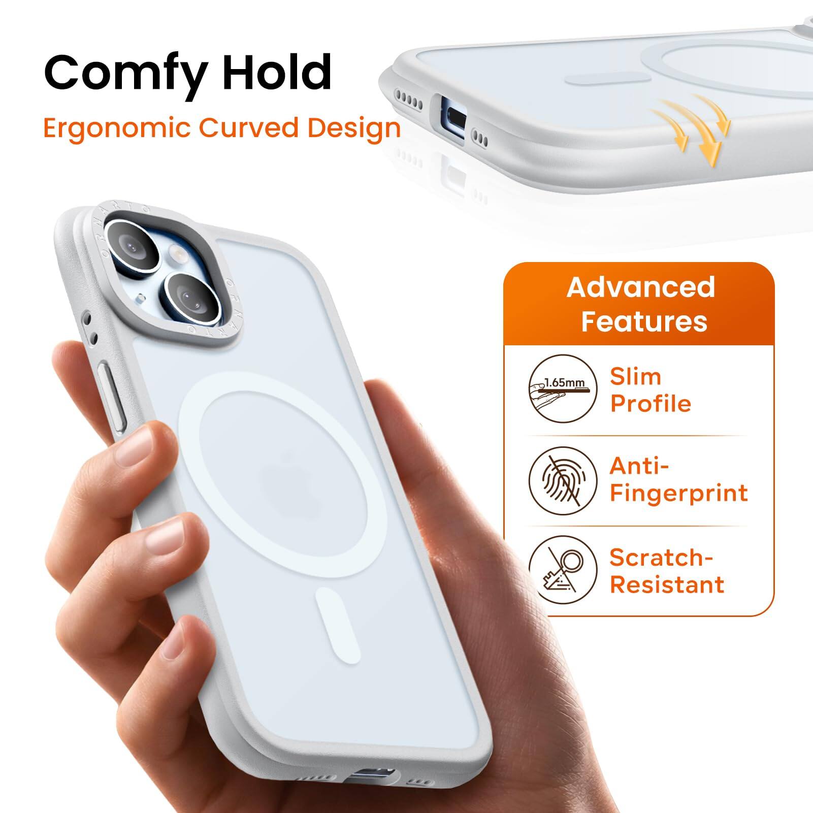 Comfy Hold  
Ergonomic Curved Design  
Advanced Features  
1.65mm Slim Profile  
Anti-Fingerprint  
Scratch-Resistant