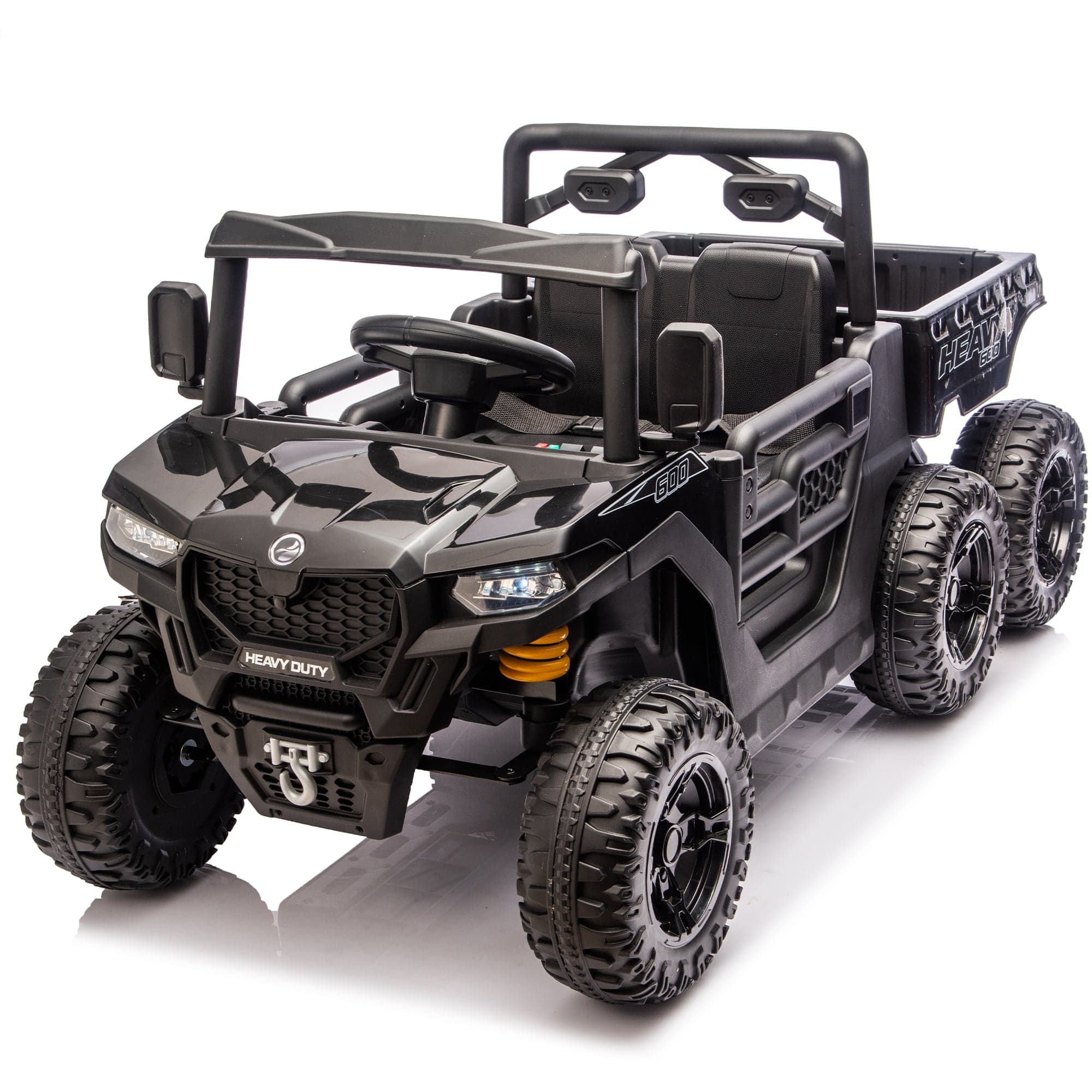 Boyel Living - 3+ 24V Kids Ride On UTV with Parents Remote Control 100W Motor 4Wheel - Black