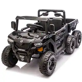 Boyel Living - 3+ 24V Kids Ride On UTV with Parents Remote Control 100W Motor 4Wheel - Black