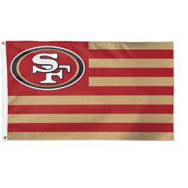 WinCraft - San Francisco 49ers 3' x 5' Americana Stars & Stripes Deluxe Flag - Multicolor
