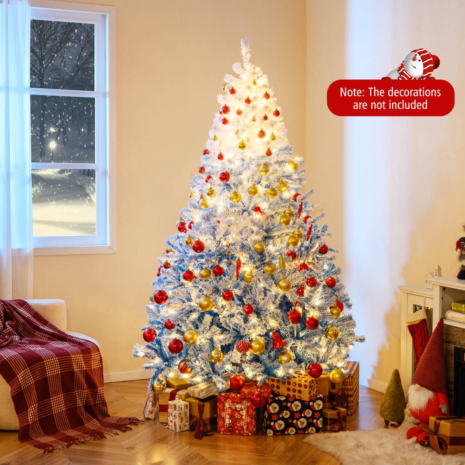 Note: The decorations are not included