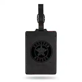 Jardine - Houston Astros Ultra Suede Luggage Tag - Black