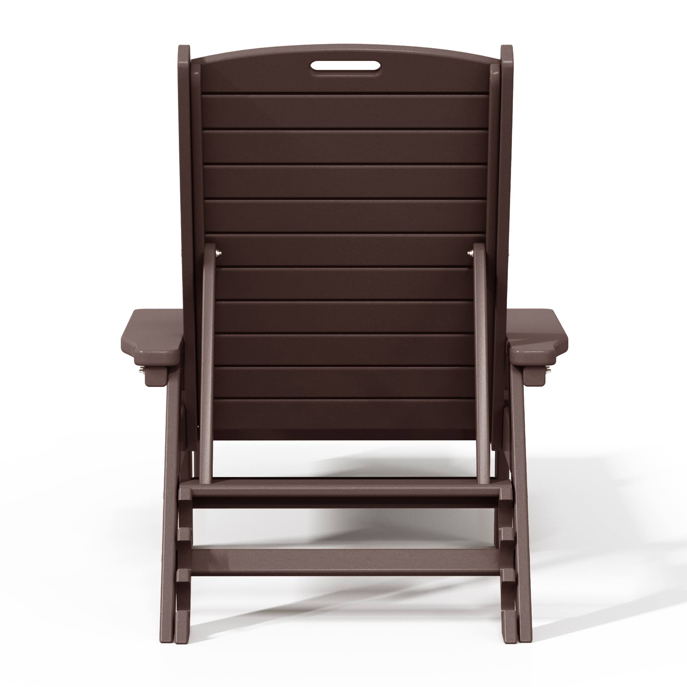 Alt View 1. WestinTrends - WestinTrends Malibu Poly Reclining Chaise Lounge - Dark Brown.