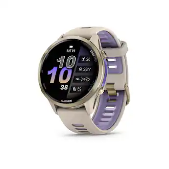 Garmin Forerunner 970 GPS Smartwatch 47 mm Titanium - Soft Gold Titanium with French Gray Case (2025)