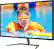Left. Philips - E-line 323E7QDAB 32" IPS LED FHD Monitor - Glossy Black.