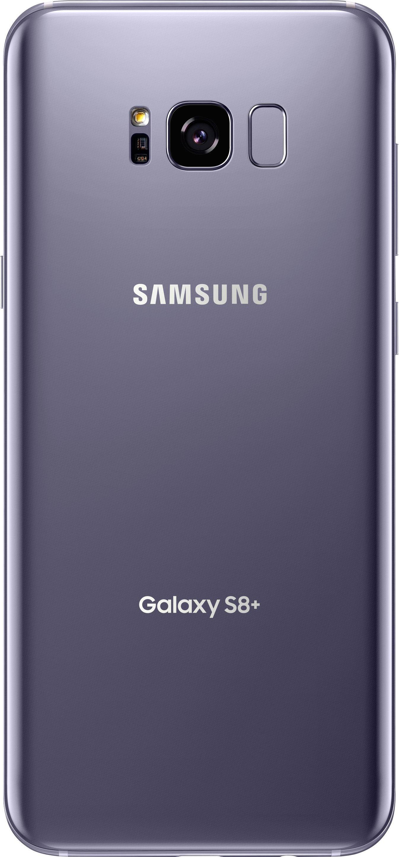 Back. Samsung - Galaxy S8+ 64GB - Orchid Gray.