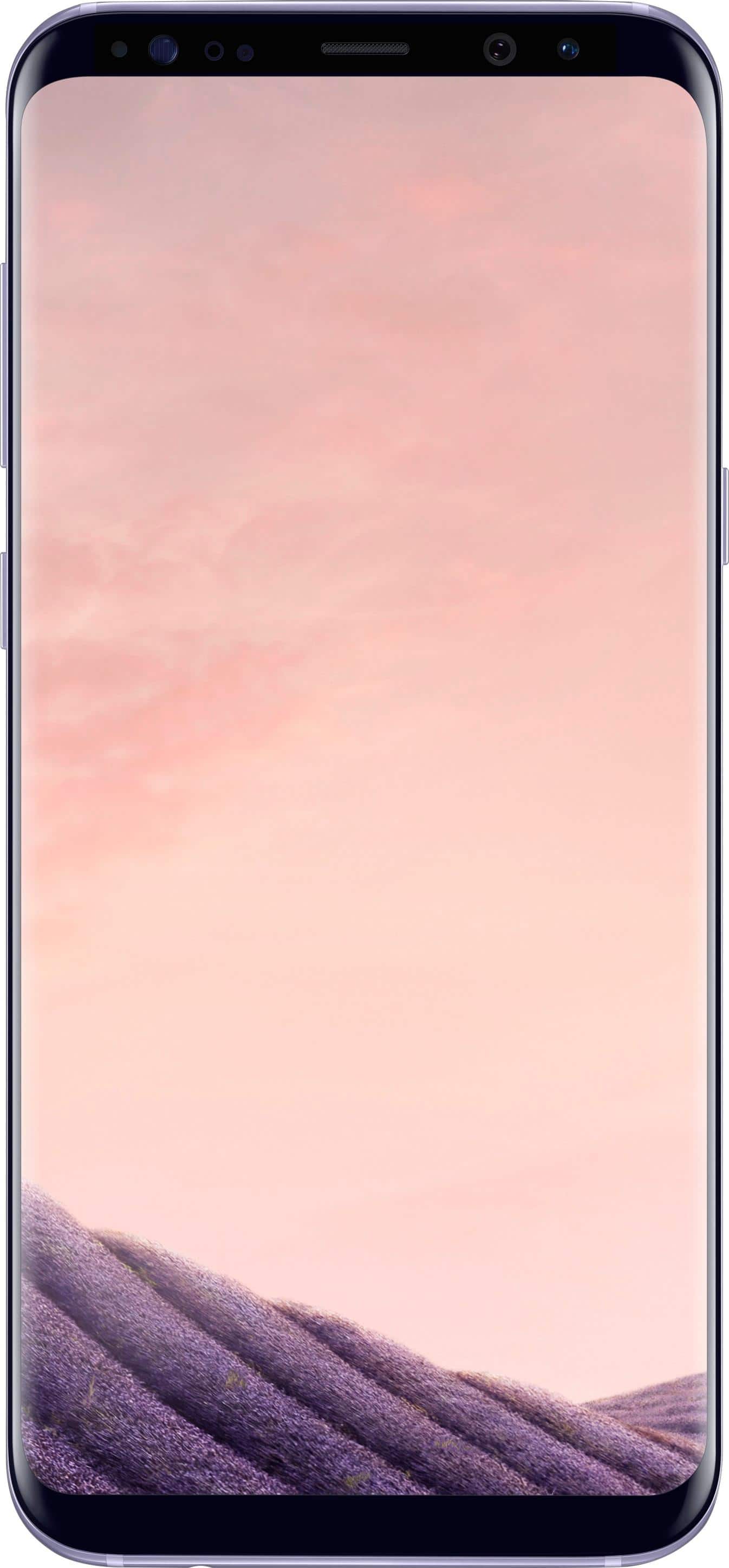 Front. Samsung - Galaxy S8+ 64GB - Orchid Gray.