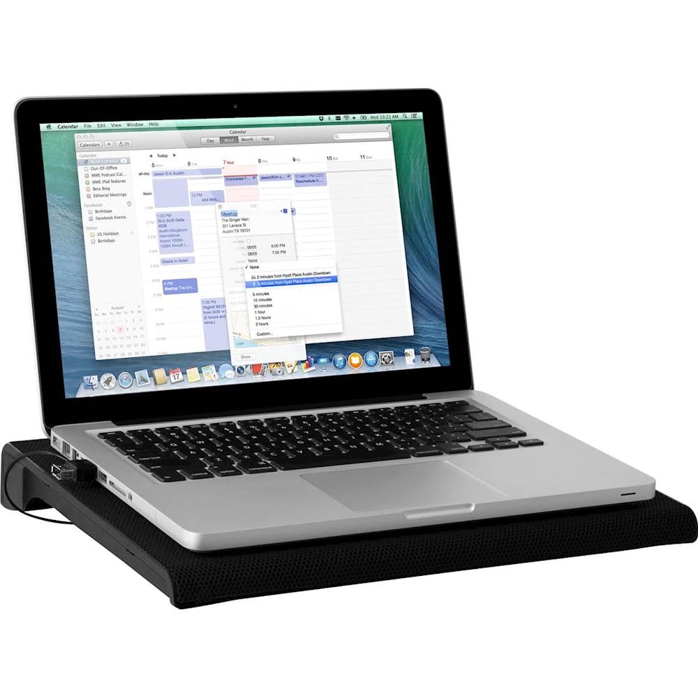 Alt View 13. Aluratek - Slim USB Laptop Cooling Pad - Black.