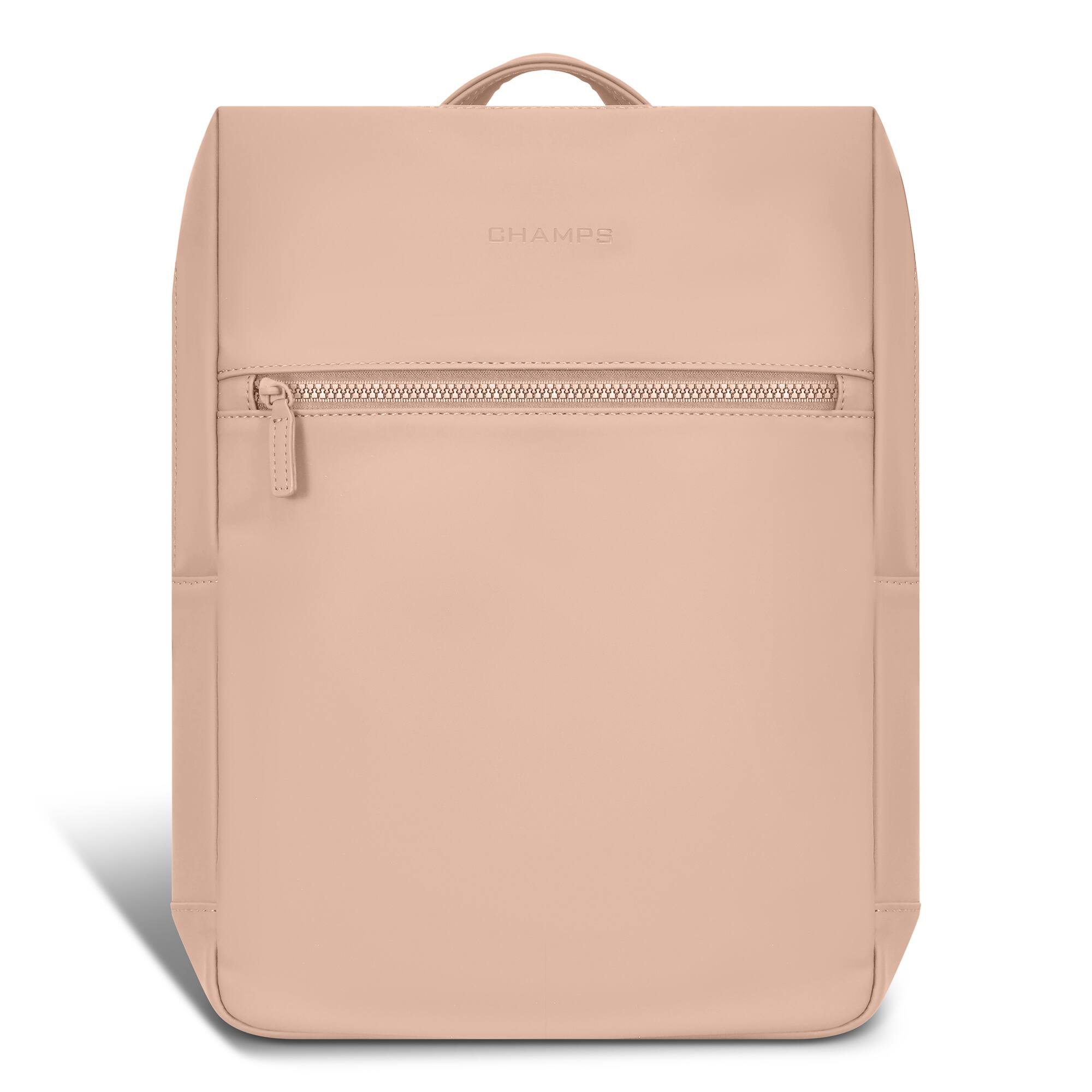 Front. Champs - Onyx Collection - Modern II Laptop Backpack - Nude.