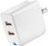 Front Zoom. Insignia™ - 2-Port USB Wall Charger - White.
