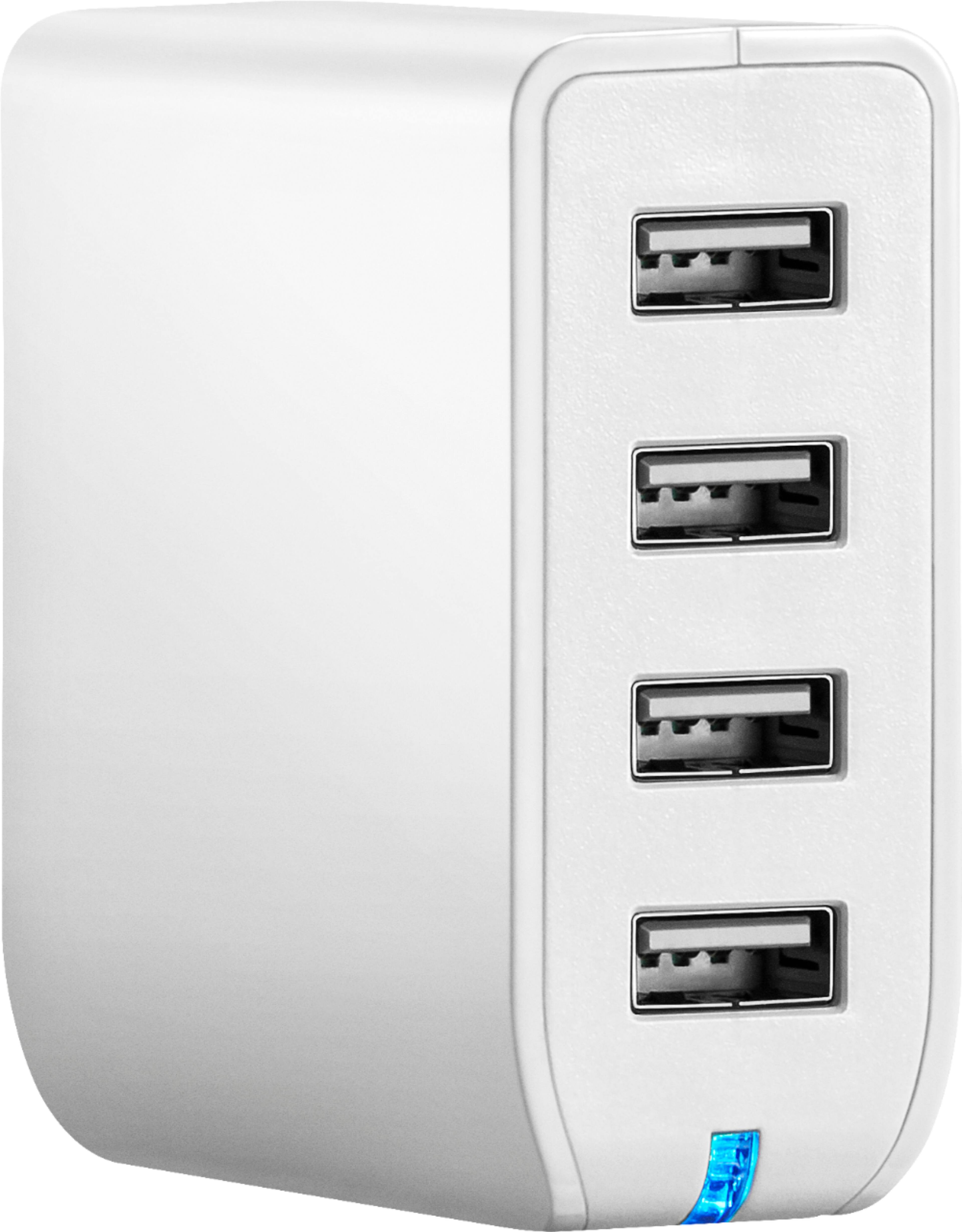 Best Buy Insignia™ 4Port USB Wall Charger White NSMAC4U6NW