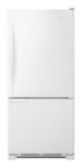 Front. Whirlpool - 18.5 Cu. Ft. Bottom-Freezer Refrigerator - White on White.