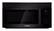 Front. Bosch - 300 Series 1.6 Cu. Ft. Over-the-Range Microwave - Black.
