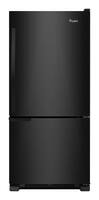 Whirlpool - 18.5 Cu. Ft. Bottom-Freezer Refrigerator - Black - Front_Standard