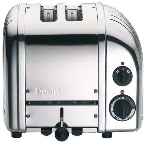 Front. Dualit - NewGen 2-Slice Wide-Slot Toaster - Chrome.