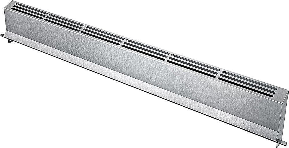 Angle. Bosch - 4" Low Back for Bosch HEI8054U Slide-In Electric Ranges - Silver.
