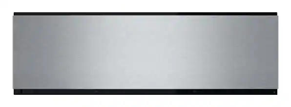 Front. Bosch - 500 Series 30" Warming Drawer - Stainless steel.