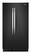 Front. Whirlpool - 21.7 Cu. Ft. Side-by-Side Refrigerator - Black Ice.