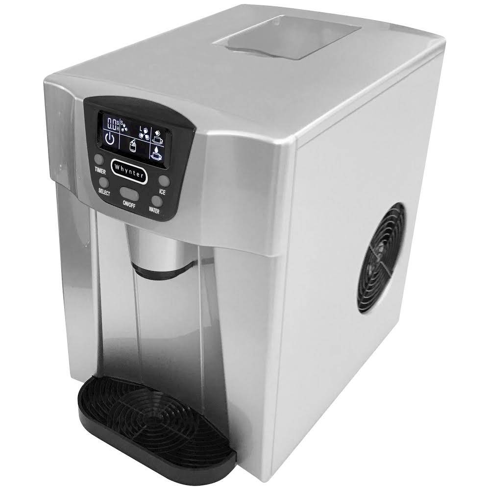 Whynter 22-Lb. Portable Ice Maker and Water Dispenser Silver IDC-221SC ...