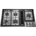 KitchenAid - 36 in. Wide 5 burners Gas Cooktop - Stainless Steel