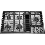 Front. KitchenAid - 36" Gas Cooktop - Stainless Steel.