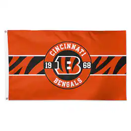 WinCraft - Cincinnati Bengals 3' x 5' Applique Flag - Multicolor